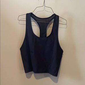 Black Athleta Cropped Tank
